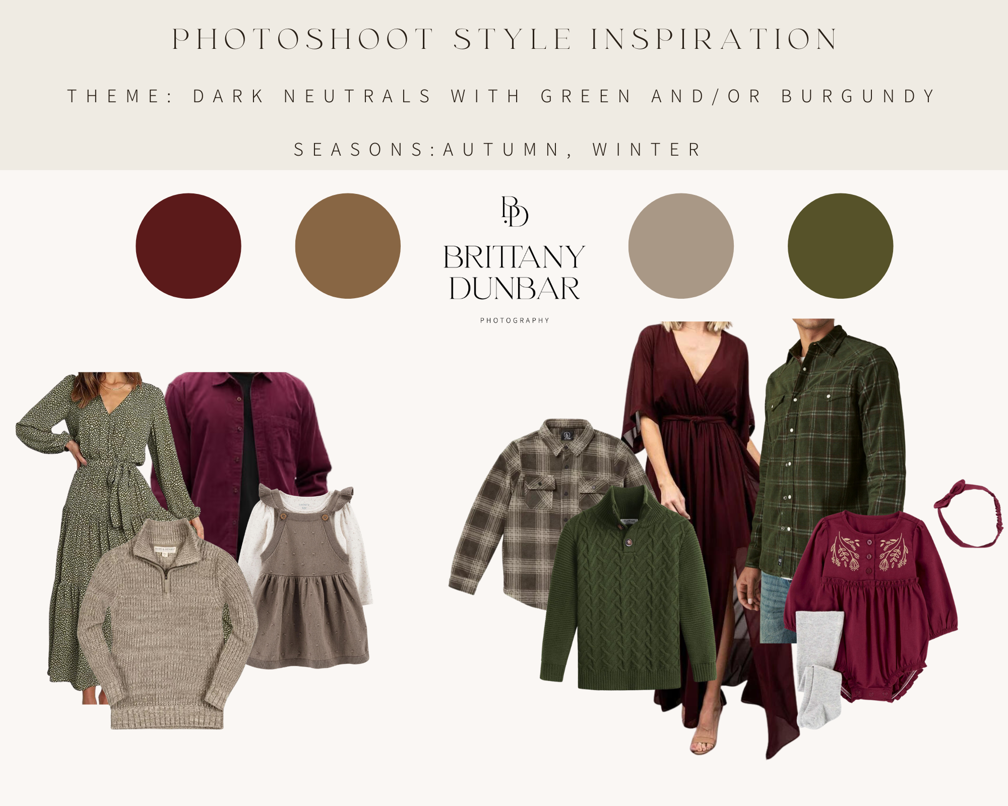 Autumn and Winter Photo Shoot Outfit Inspiration 