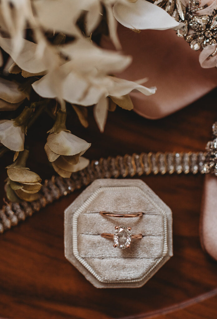 Baltimore wedding photographer captures wedding ring close up
